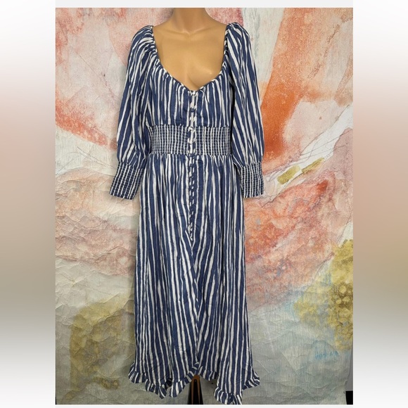 Anthropologie sweetheart midi long sleeves dress - Picture 11 of 12
